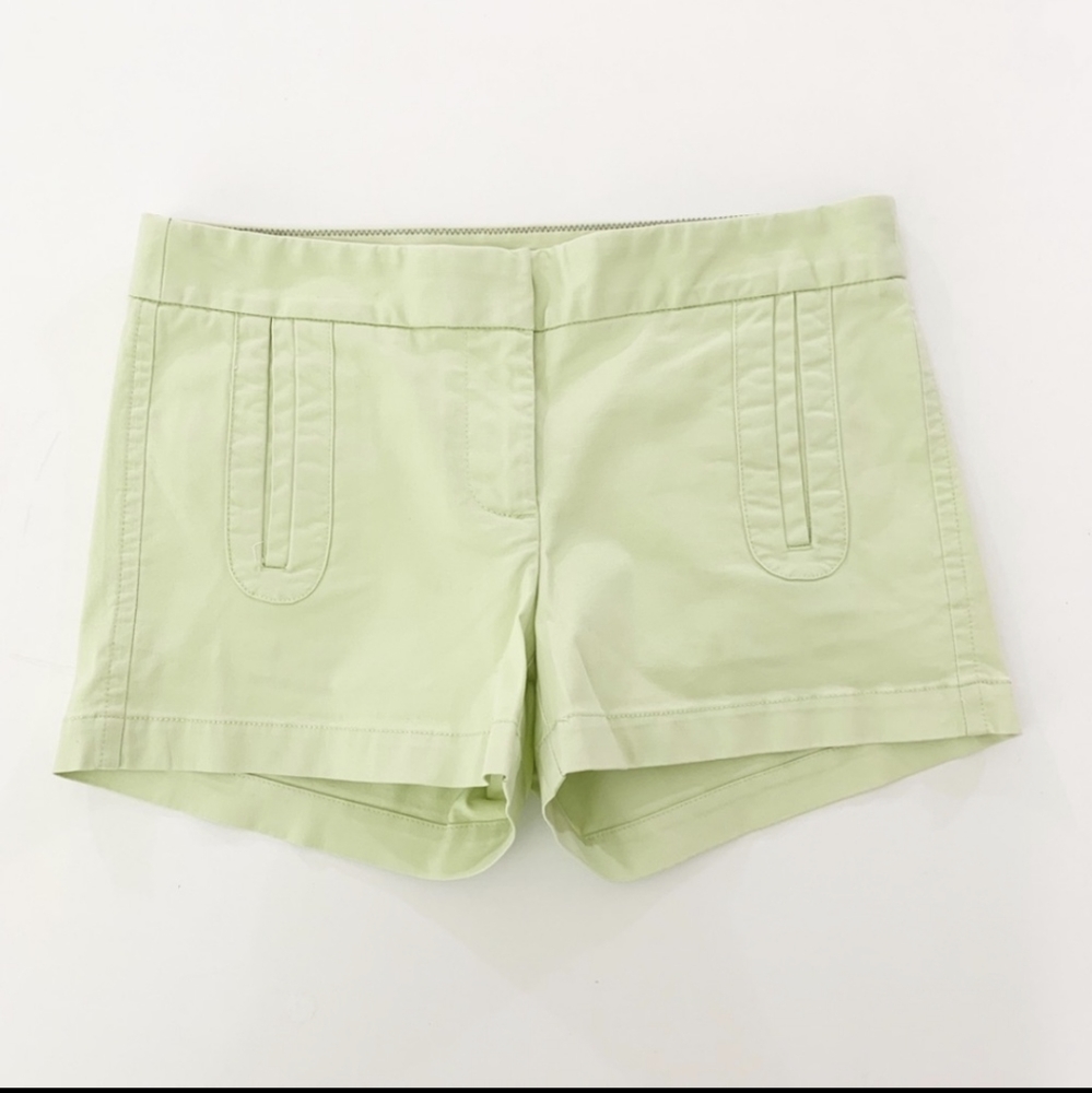 J. Crew Lime Green Stretch Chino Shorts 10